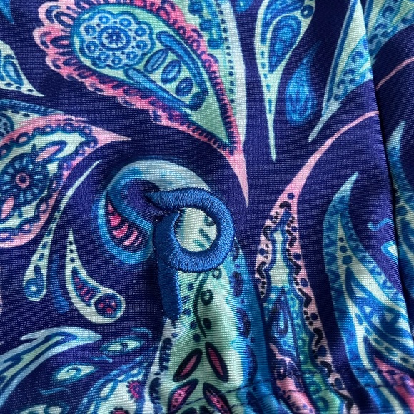 Gently used Plum Practicewear leotard in size child large with scrunchie - Picture 3 of 5